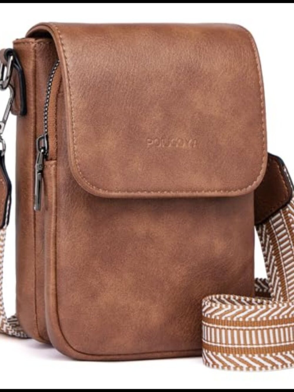 Small Vegan Leather Crossbody Phone Purse Wallet for Women Everyday Travel